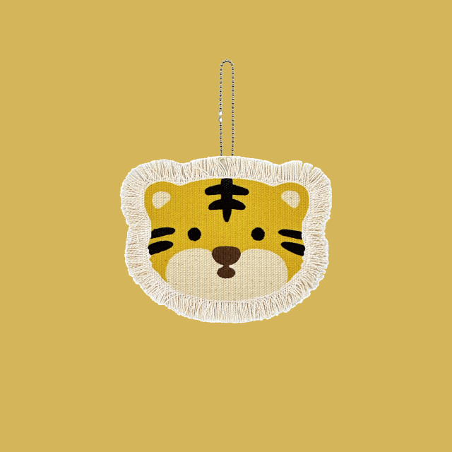 【PAWPAW DESIGN × 京都市動物園】バッグチャーム「トラ」