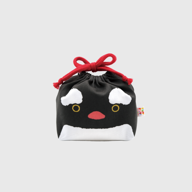 PAWPAW DESIGN × 京都市動物園】 巾着「ジェンツーペンギン」