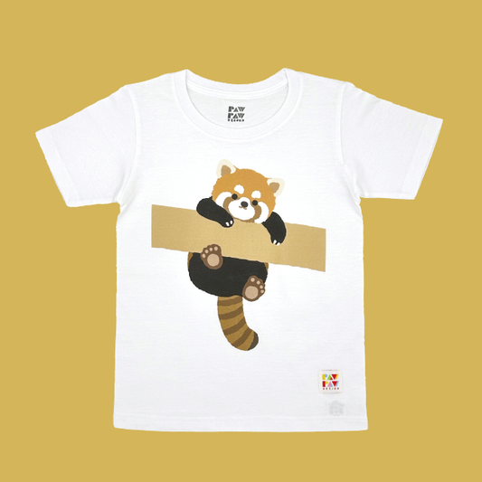 【PAWPAW DESIGN × 京都市動物園】子ども用Tシャツ「木登りレッサー」100・110・120サイズ