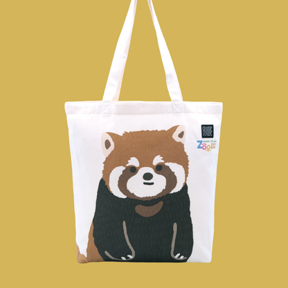 【PAWPAW DESIGN × 京都市動物園】　トートバッグ「レッサーパンダ」